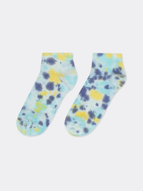 Короткие мужские носки в расцветке тай-дай, фото 2 из 3