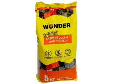 Клей для плитки WUNDER универсальный 5 кг