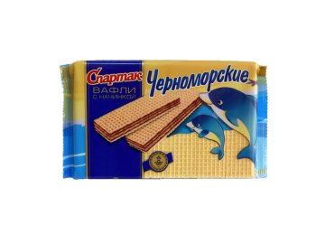 Вафли Спартак Черноморские с начинкой 216 г