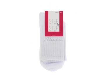 Носки женские STEP BY STEP резинка, белый, размер 25, артикул НЖ 9008-40