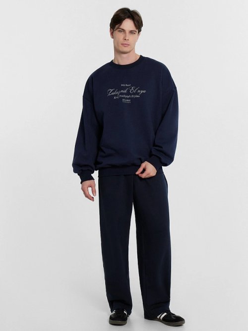 Свитшот мужской синий из коллекции "Zakaзnik El’nya / Заказник Ельня", фото 3 из 7