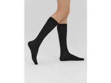 Носки-гольфы женские в черном цвете
