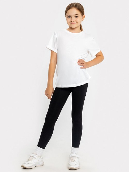 Легинсы для девочек мультипак (2 шт.) в черном цвете, фото 4 из 8