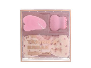 Набор бьюти-аксессуаров ODRI Повязка для волос, 1 шт + щетка для умывания лица, 1 шт + массажер для лица