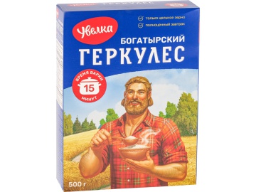 Хлопья "УВЕЛКА"(овс,геркулес) 500г на акции в магазинах Евроопт
