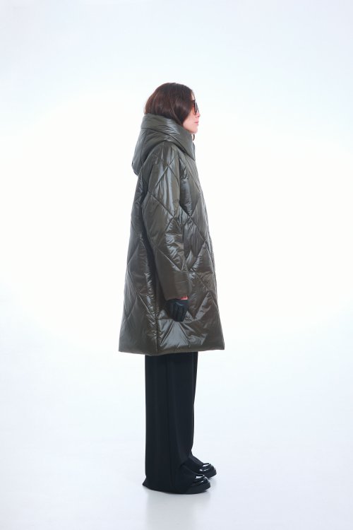 Пальто женское плащевое утепленное, фото 5 из 90