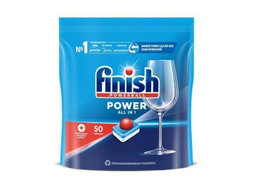 Таблетки для посудомоечных машин FINISH All in 1 Shine&Protect, 50 шт Мила