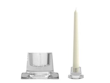 Подсвечник BOLSIUS  для столовых свечей Прозрачный круглый 40 х 58