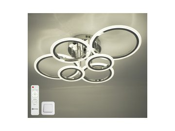 Люстра Estares Europa 80W 6R-IRC-675x480x175-CHROME/WHITE-220-IP20