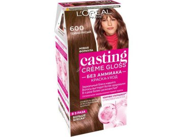 Мила акции Калинковичи - Краска для волос L'OREAL Casting Crème Gloss, тон 600 Темно-русый, 180 мл