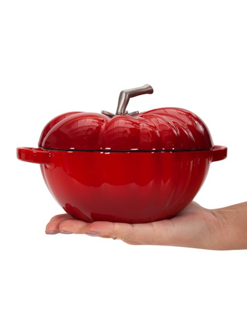 Кокотница чугунная эмалированная Tomato mini 0,48 л, фото 7 из 45