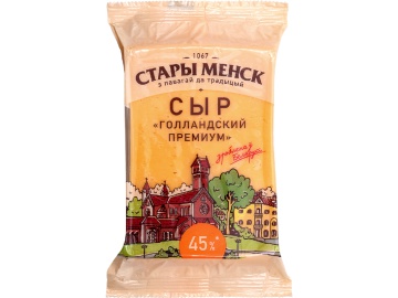 Сыр"СТАРЫ МЕНСК"(Голланд.пр,45%)0.18кг