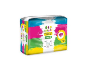 Подгузники-трусики для детей KAKADU Junior 5, 60 штук