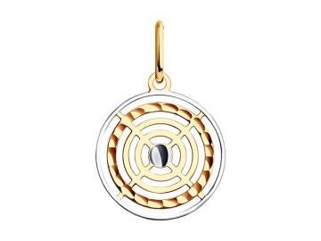 Подвеска декоративная Diamant, красное золото 585 проба
