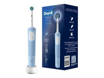 Электрическая зубная щетка Oral-B Vitality Pro D103.413.3 Protect X Clean D103.413.3 (голубой)