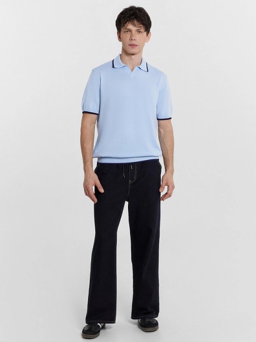 Поло мужское голубое, фото 3 из 4