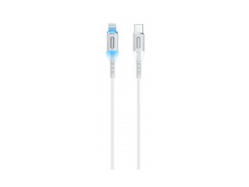 Кабель type-c - lightning atomic ledit usb-c - lightning pd 27w led 30.373 (белый, 1.2 м) Электросила
