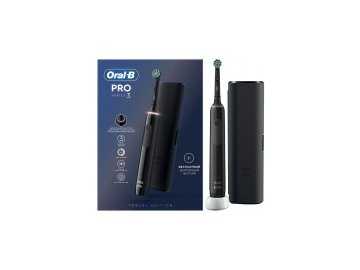 Зубная щетка электрическая braun oral-b pro 3 3500 cross action d505.513.3x (черный) Электросила