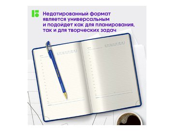 Ежедневник Berlingo Silver Pristine A5 / UD0_82503 (160л, синий)