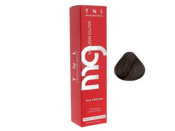 Крем-краска профессиональная TNL Professional Million Glow, тон 4.81 Коричневый какао пепельный, 60 мл