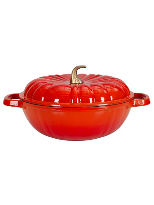 Жаровня чугунная эмалированная Pumpkin 4 л, фото 7 из 39