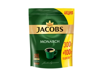 Кофе JACOBS Монарх раств сублим 400г