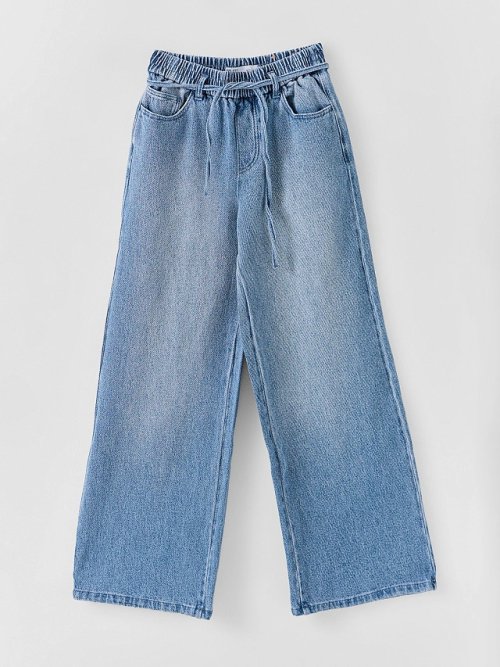 Джинсы женские wide leg синие, фото 5 из 7