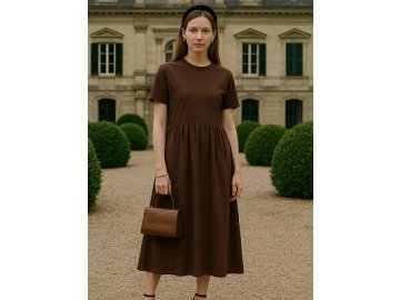 Платье женское коричневое