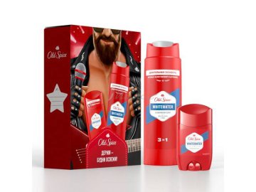 Подарочный набор OLD SPICE Твердый дезодорант, 50 мл + Гель для душа-Шампунь 3 в 1 Whitewater, 250 мл