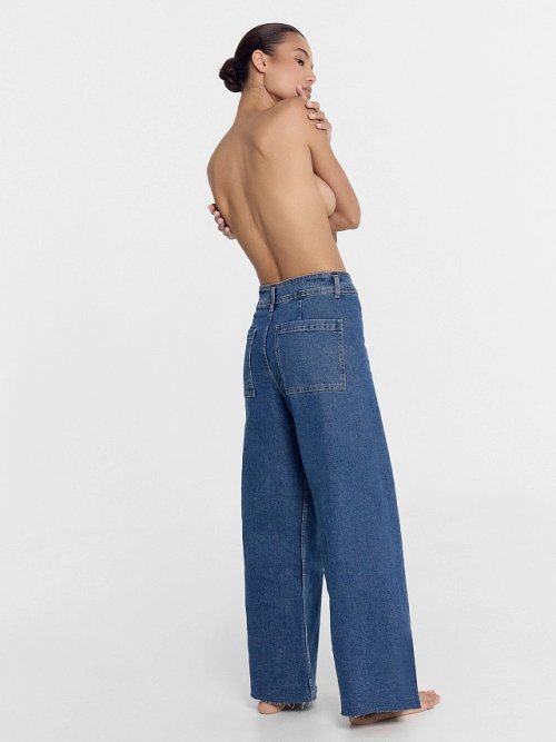 Джинсы женские wide leg синие, фото 3 из 20