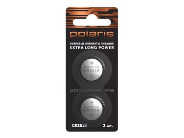 Батарейки литиевые Polaris PB CR2016 (2шт) Premium