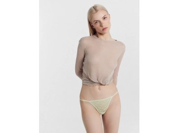 Трусы женские стринги светло-зеленые