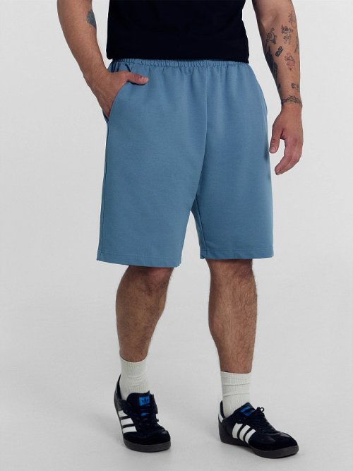 Шорты мужские серо-голубые, фото 2 из 5