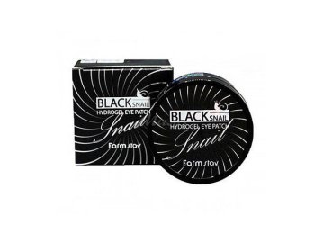 Патчи для глаз FARMSTAY Black Snail Hydrogel гидрогелевые с муцином улитки, 60 шт