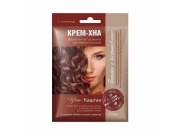 Крем-хна ФИТОКОСМЕТИК в готовом виде с репейным маслом, 50 мл
