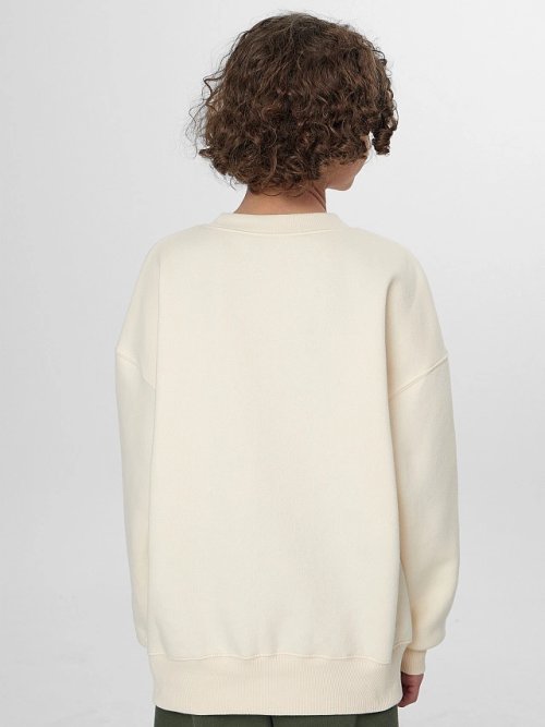 Свитшот для мальчиков бежевый с надписью "River adventure...", фото 2 из 8