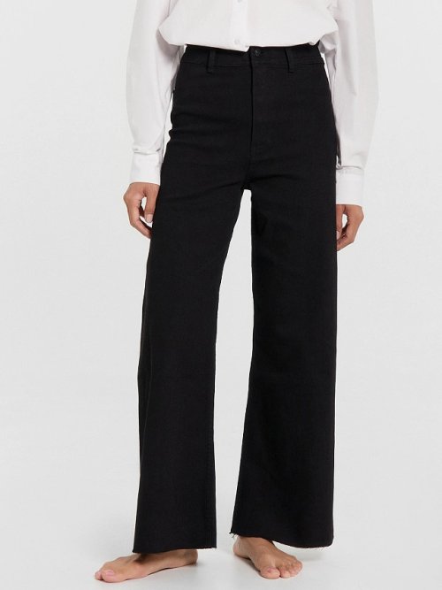 Джинсы женские wide leg fit черные, фото 3 из 20
