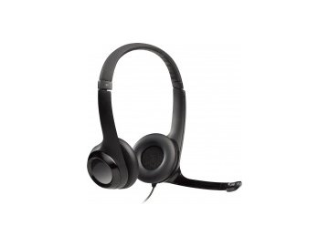 Наушники с микрофоном (гарнитура) logitech h390 981-000803 (чёрный) Электросила
