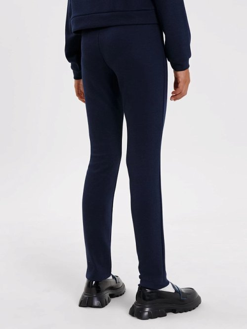 Однотонные легинсы в темно-синем цвете для девочек, фото 3 из 5