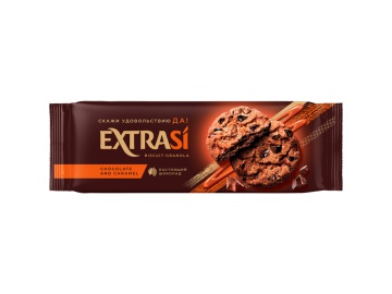 Печенье сдобн"ГРАНОЛА"(с шок,карам) 150г