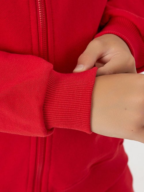 Толстовка для мальчиков красная на молнии, фото 5 из 6