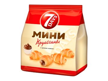 Круассаны 7 Days мини с кремом какао 265 г