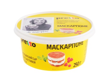 Сыр "Pretto"(маскарпоне,ст,80%)250г