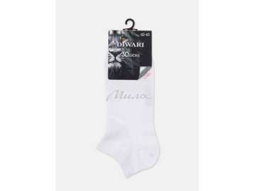 Мила акции Мозырь - Носки мужские DIWARI 3DSocks короткие, размер 29, цвет 000 белый, арт. 23С-122СП