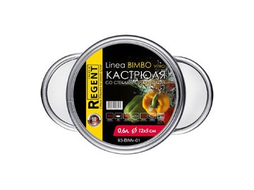 Кастрюля Regent Inox Linea BIMBO vitro 93-BIMv-01
