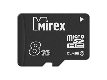 Карта памяти Mirex microSDHC 8GB (13612-MC10SD08)