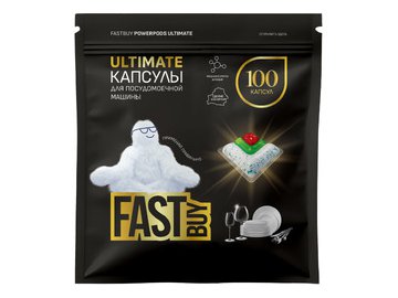 Капсулы для посудомоечной машины FastBuy PowerPods Ultimate100 шт