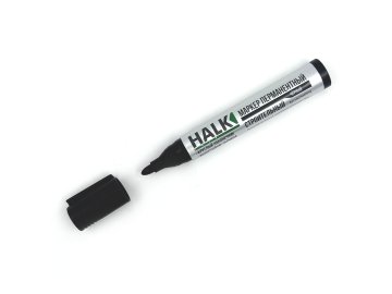 Маркер строительный перманентный Halk черный в Жлобине Ома