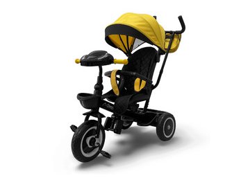 Беговел-велосипед Bubago Dragon BG 161-1 (черный/желтый)