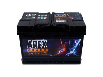 Автомобильный аккумулятор AREX Grand R+ ARG750S (75 А·ч)